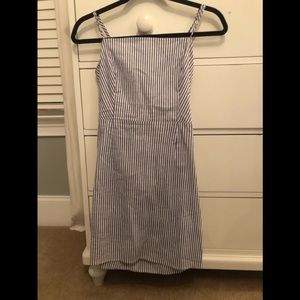 Kendall & Kylie white and blue striped dress